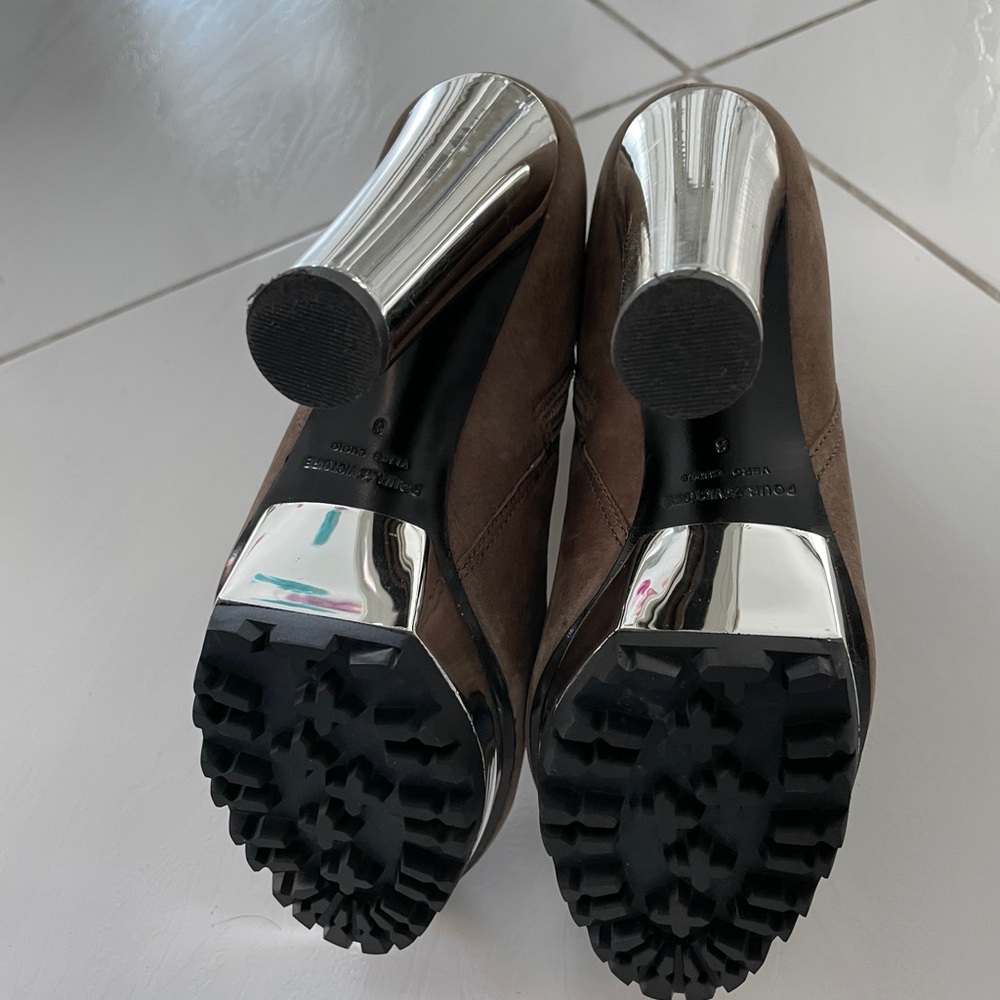 Pour La Victoire suede/mirror booties - Picture 5 of 5